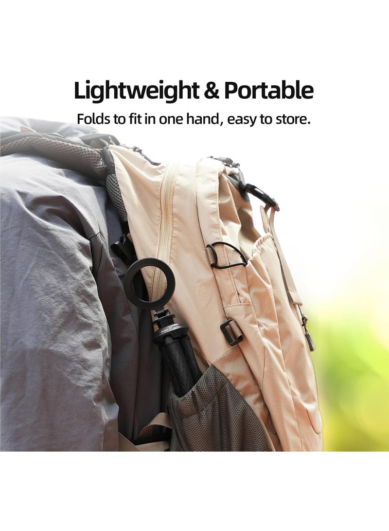 TELESIN° Magnetic Flexible Phone Tripod, Mini Tripod Stand for Magsafe Phones, Bendable Stroller Treadmill Tube Bike Motorcycle Phone Holder Selfie Stick for Video Recording for iPhone Android Phones - Image 2